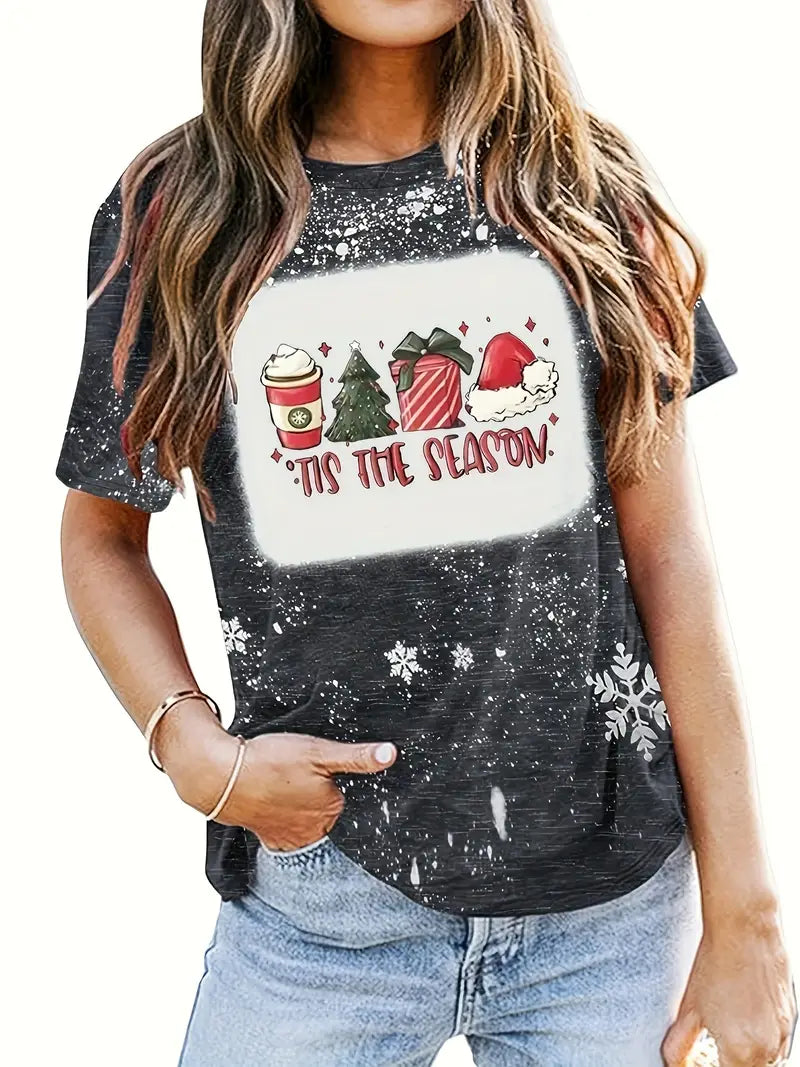 Kerst shirt voor dames "It's the season"