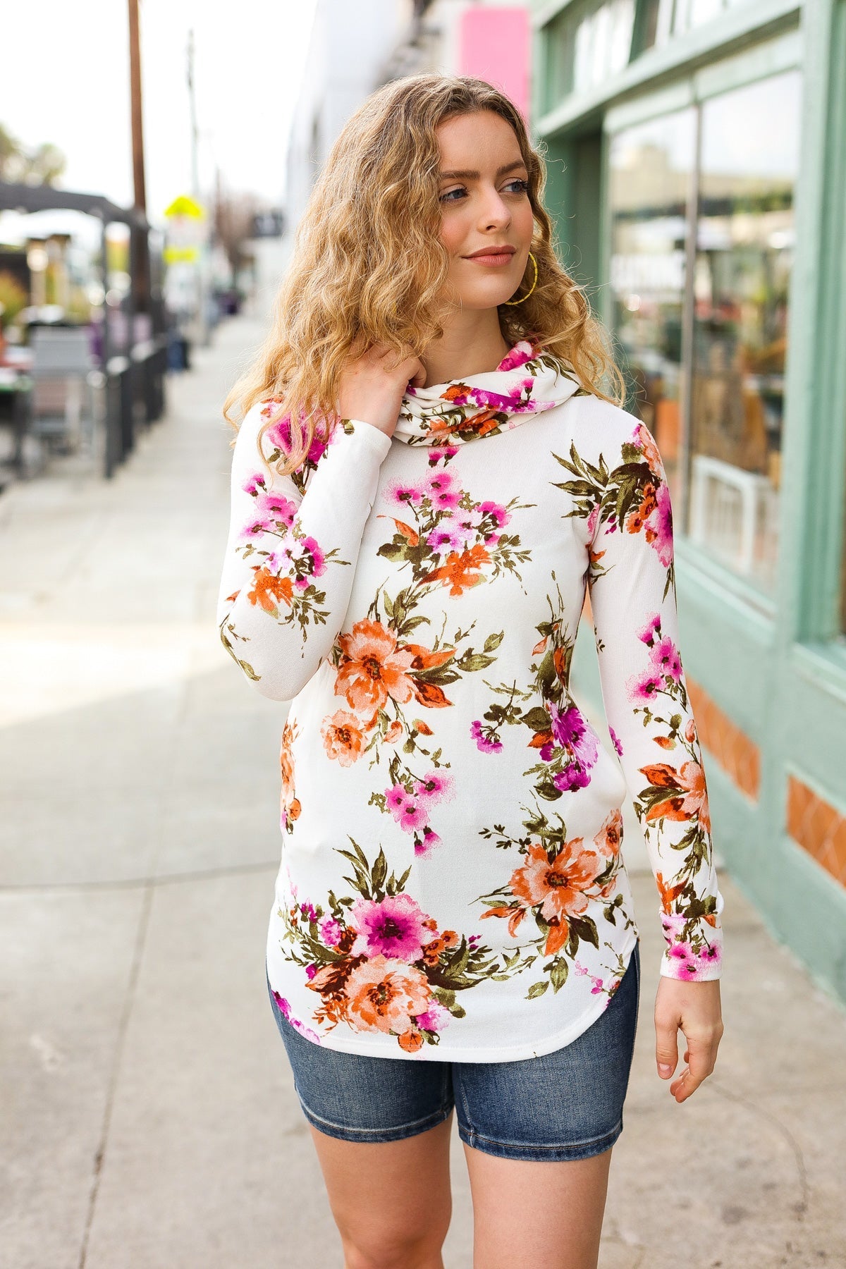 ARTEMIS | Bloemen Kraag Sweater Top