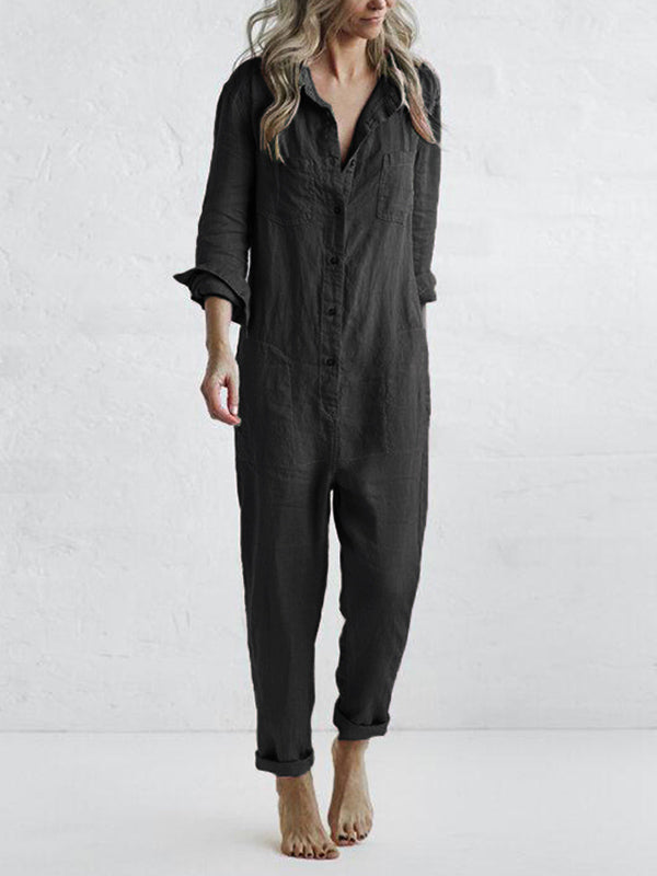 JULIE | Comfortabele jumpsuit met lange mouwen