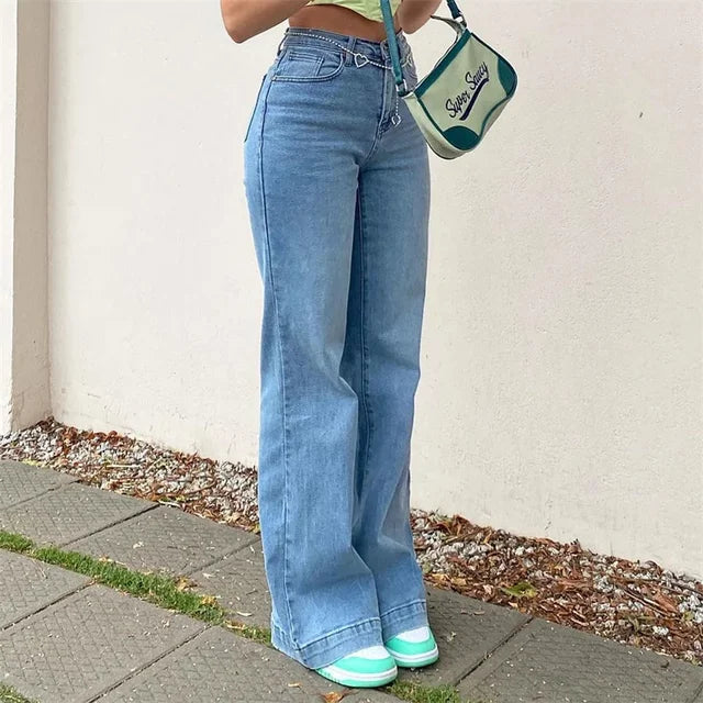 Retro jeans in een loose-fit stijl voor dames