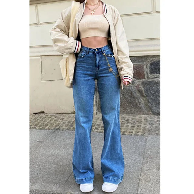 Retro jeans in een loose-fit stijl voor dames