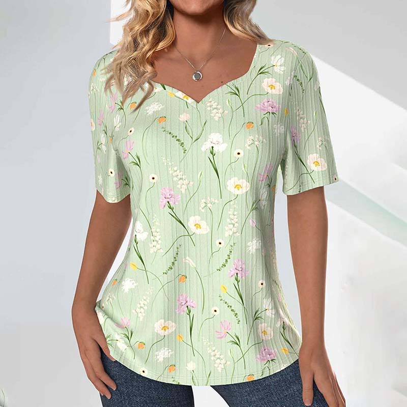 IMELDA | Casual T-shirt met bloemenprint