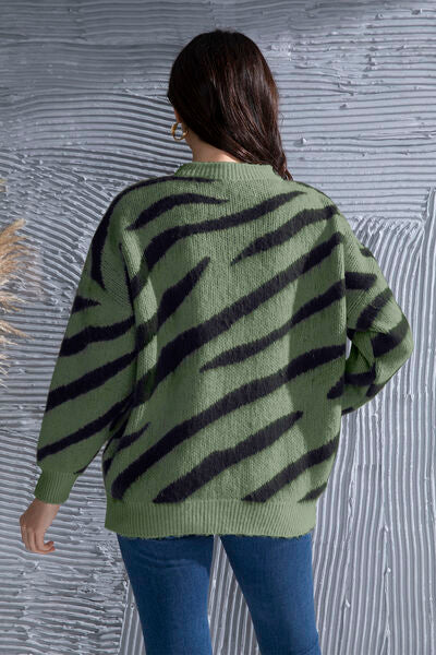 BIDDY | Sweater met ronde hals en losse schouders