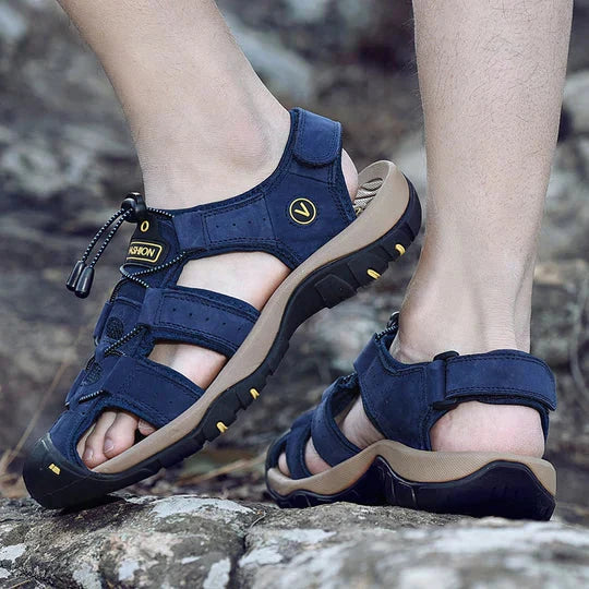 PALMER | Leren orthopedische sandalen