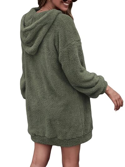 PORTIA | Oversized Hoodie met halflange rits