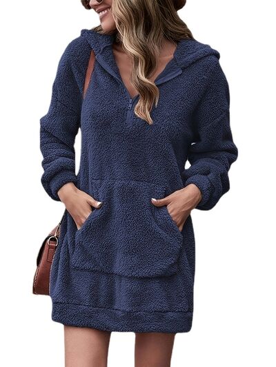 PORTIA | Oversized Hoodie met halflange rits