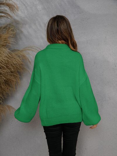 PERSIS | Sweater met halflange rits