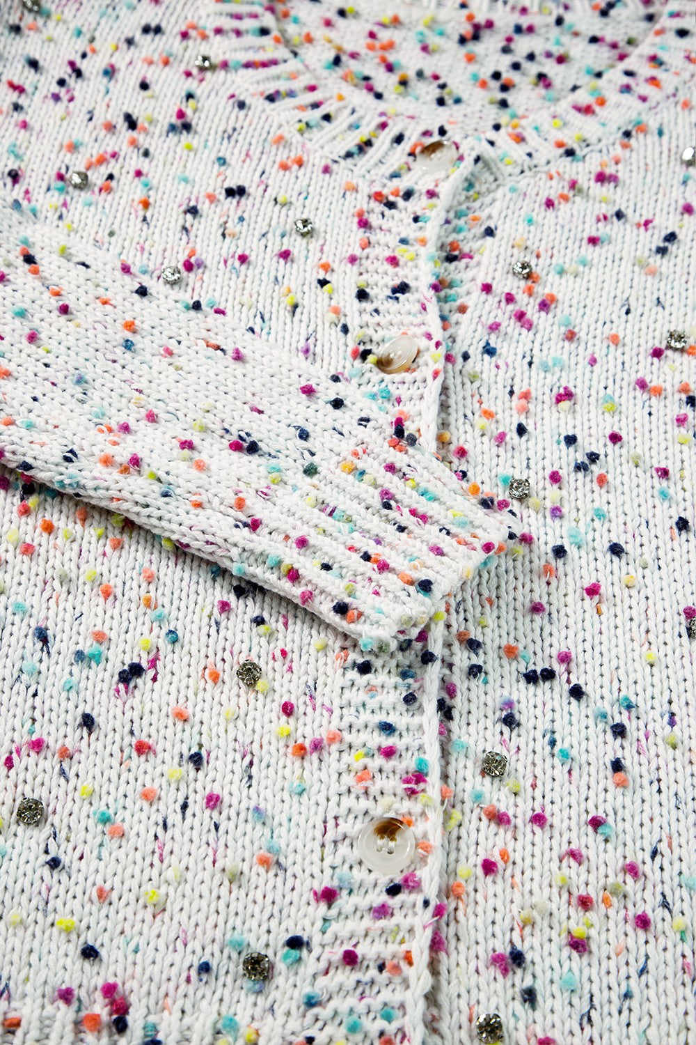 CHANTAL | Confetti Button Up Long Sleeve Cardigan