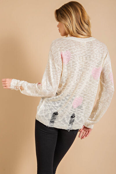 COLLINS | Sweater met hartpatroon