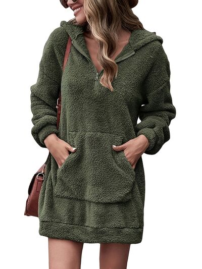 PORTIA | Oversized Hoodie met halflange rits