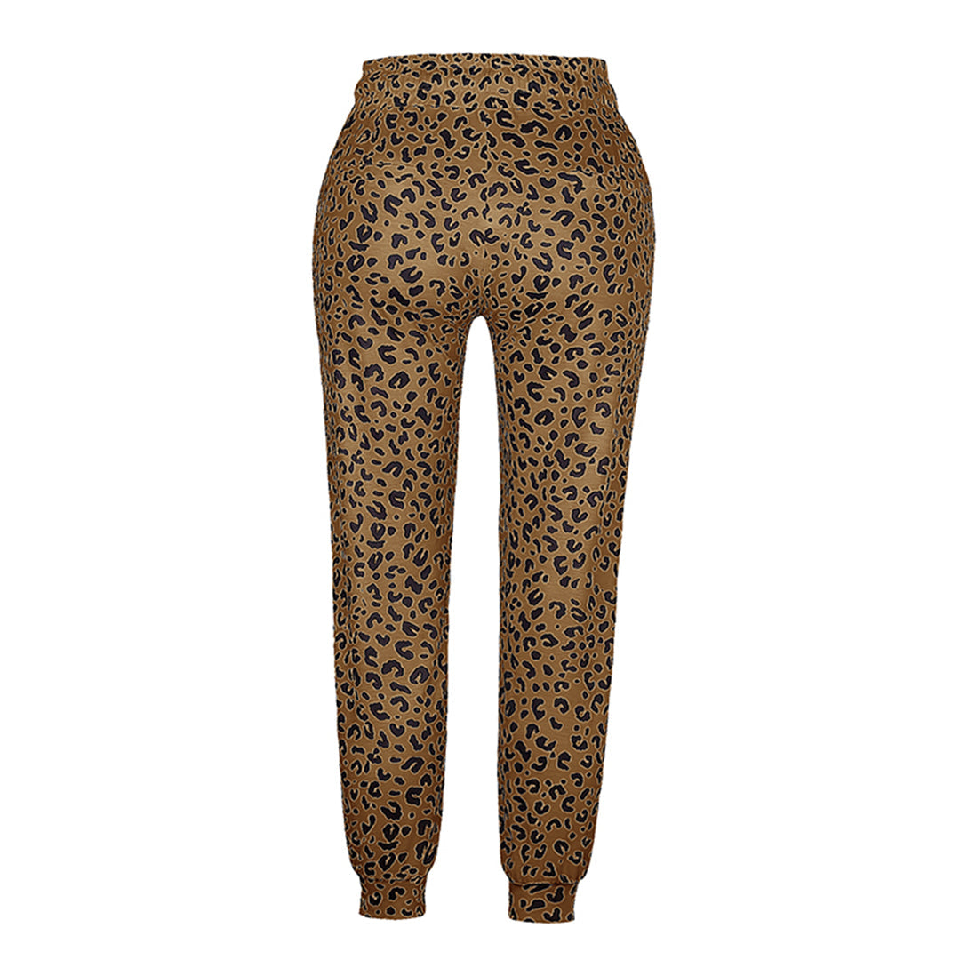 RAELYNN | Broek versierd met luipaardprint