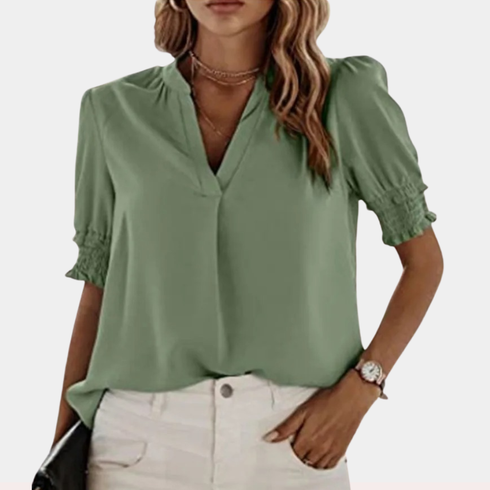 DAISY | Basic v-hals blouse voor dames