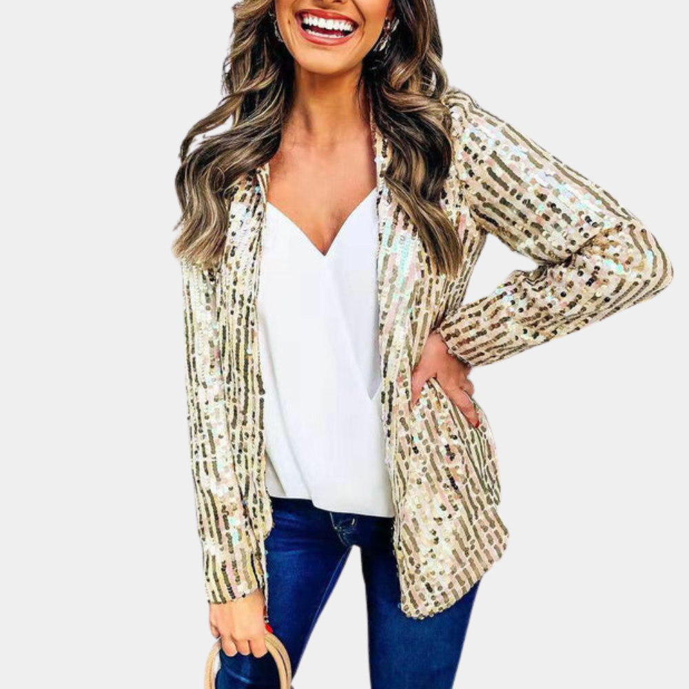 MELANIE | Stijlvolle glitterblazer voor dames