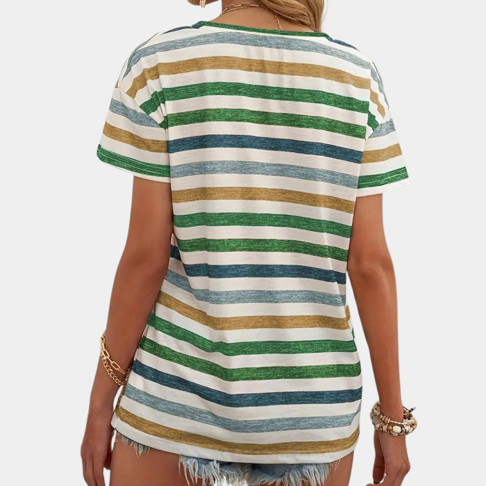 ADDISON | Casual dames T-shirt met strepen