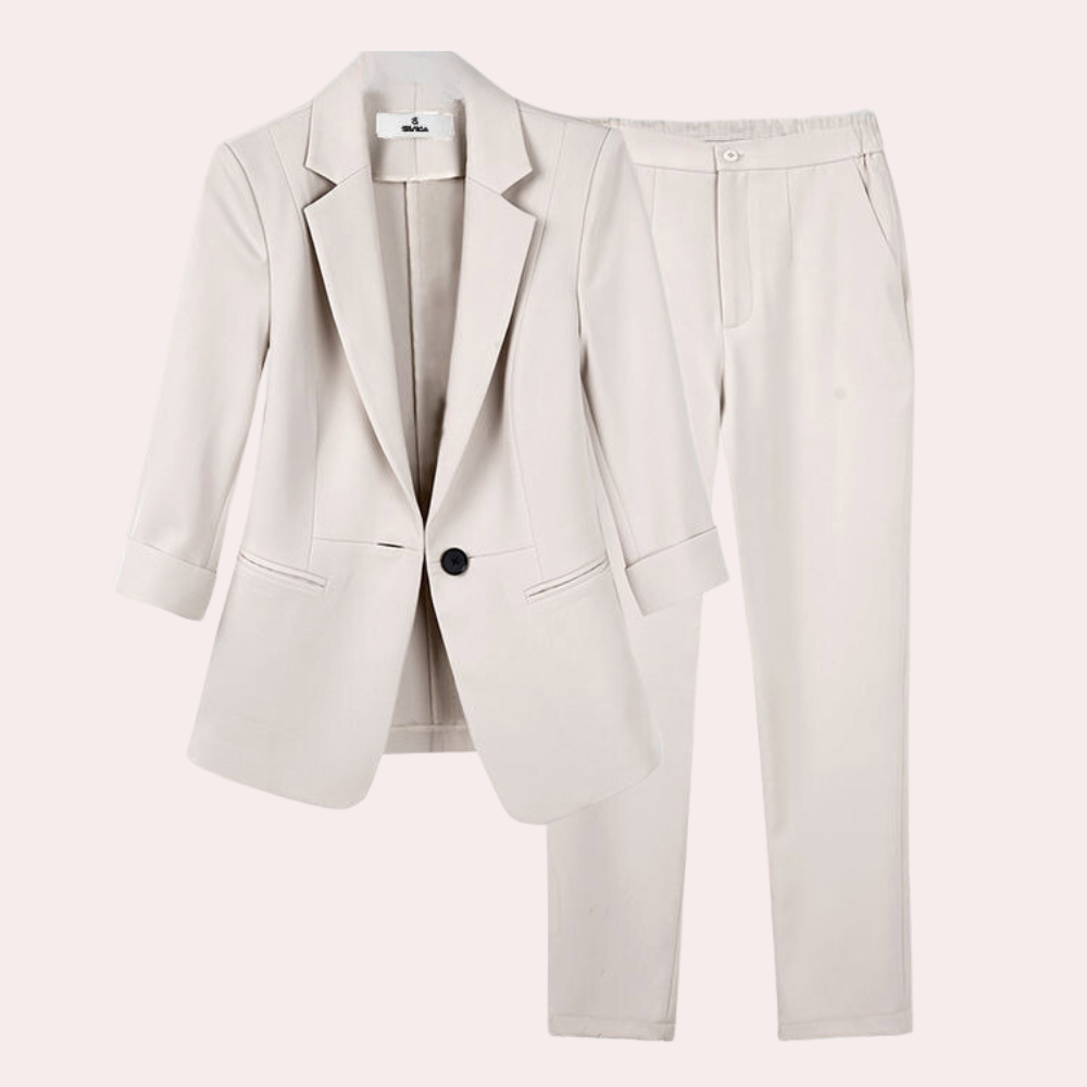 Teresa - Verfijnde dames blazer en broek set