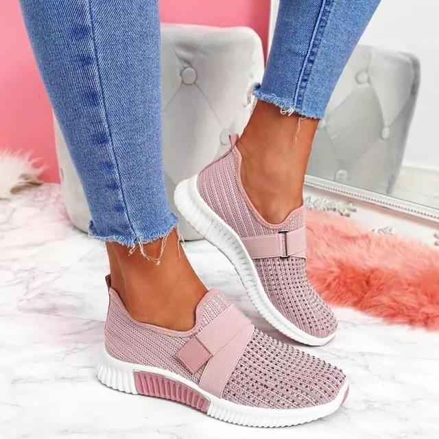 HAILEY | Orthopedische Slip-On Dames Sneakers met Klittenband