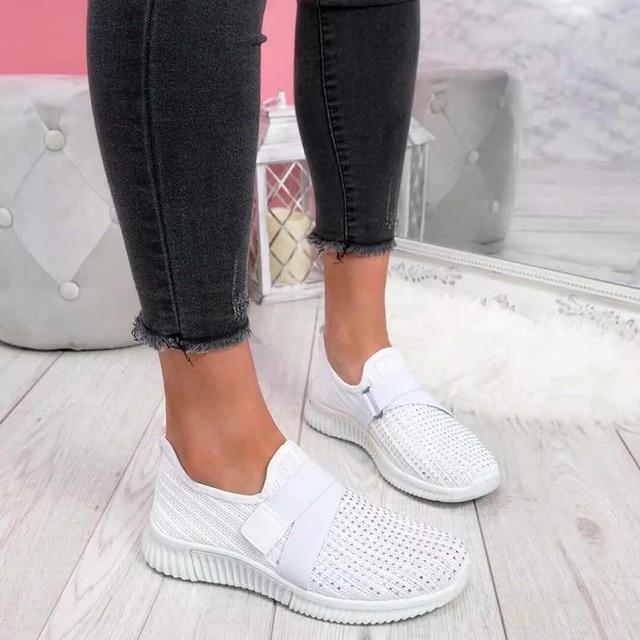 HAILEY | Orthopedische Slip-On Dames Sneakers met Klittenband