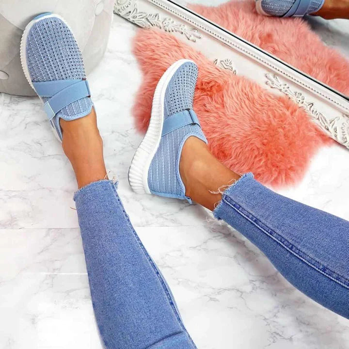 HAILEY | Orthopedische Slip-On Dames Sneakers met Klittenband