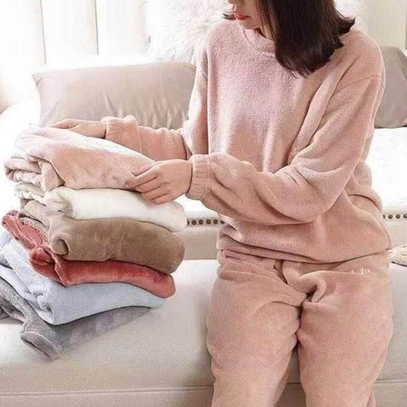 Joanna pyjama set | Warme Pluche Slaapkleding voor Vrouwen