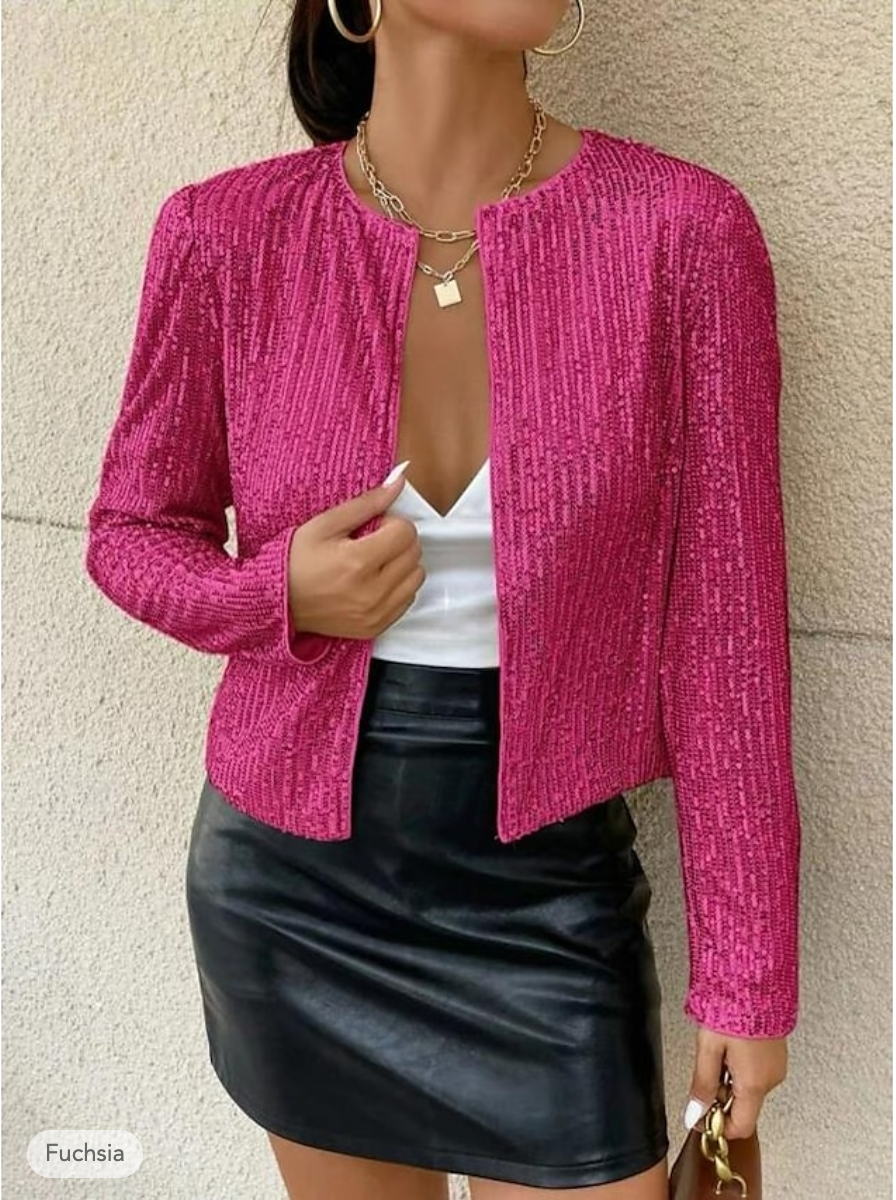 Alda - Unieke Glitter Blazer