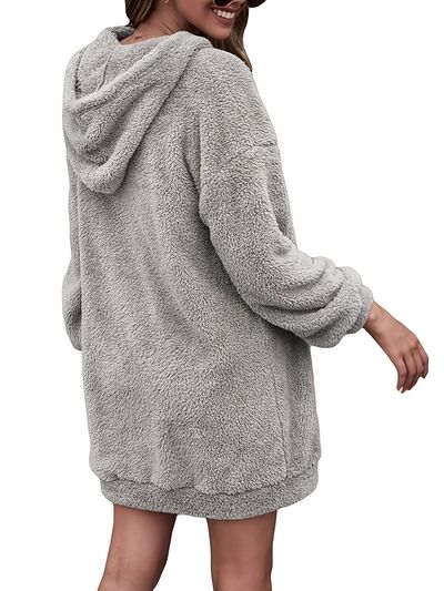 PORTIA | Oversized Hoodie met halflange rits