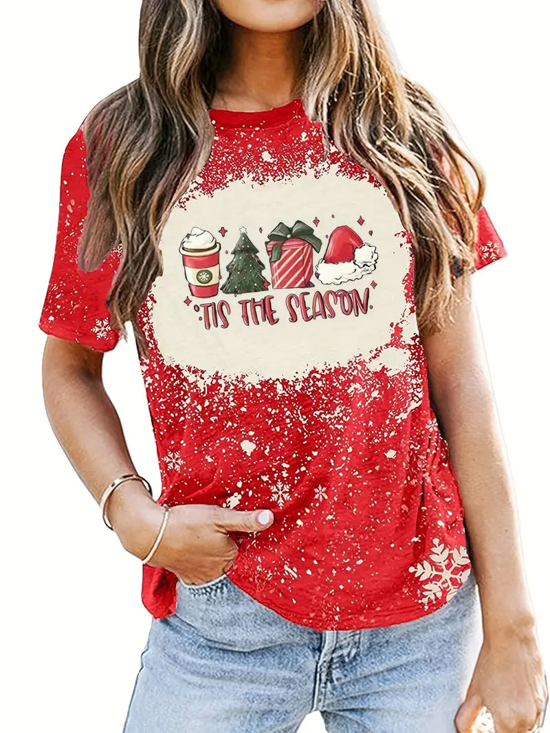 Kerst shirt voor dames "It's the season"