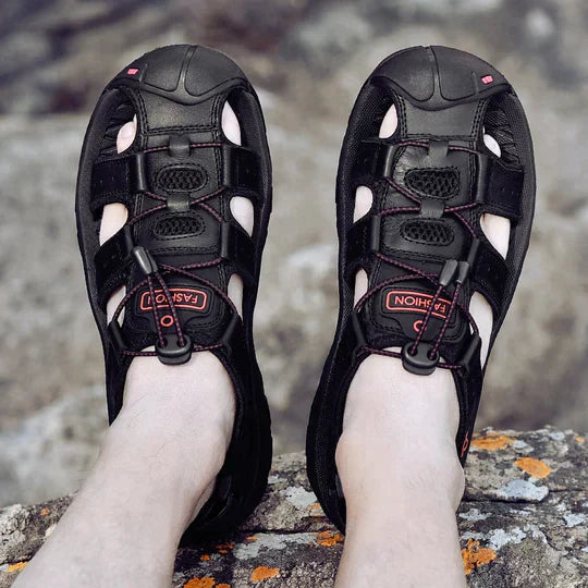 PALMER | Leren orthopedische sandalen