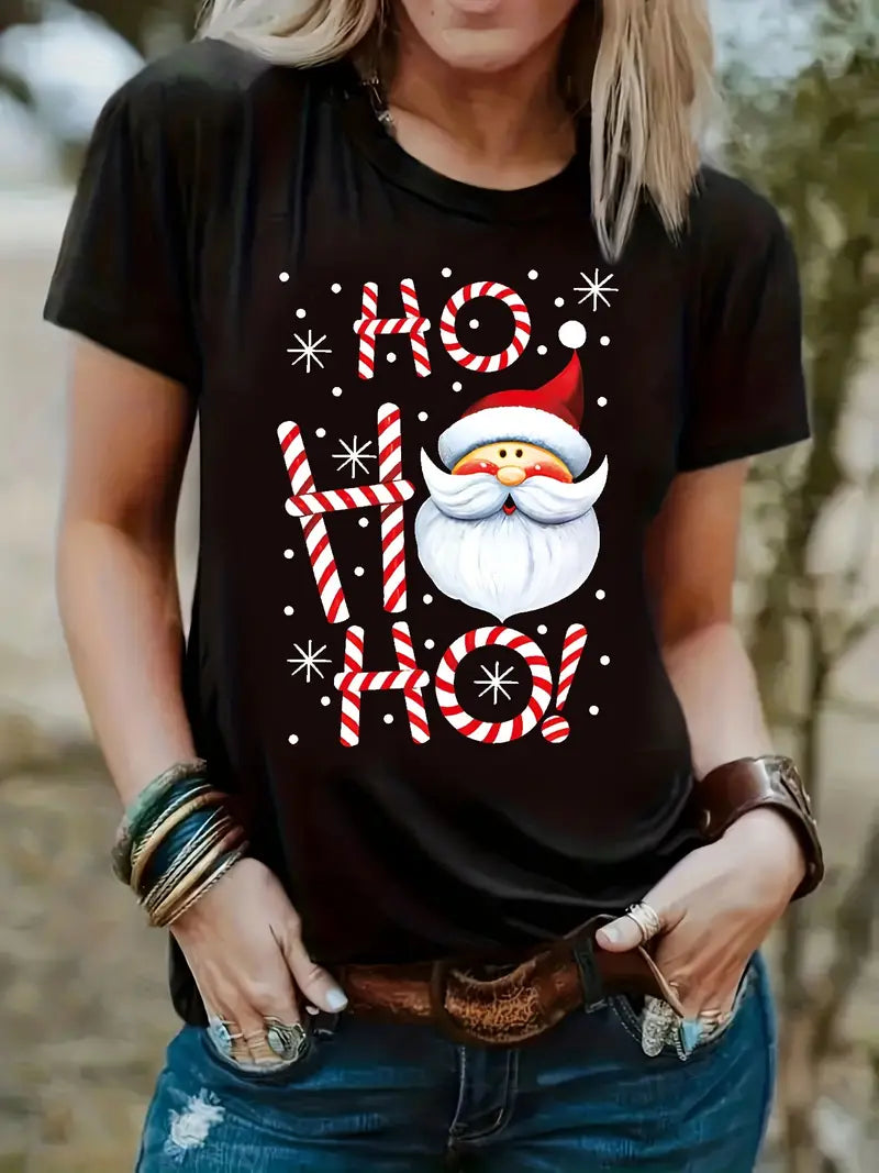 Dames kerstshirt Ho Ho Ho!