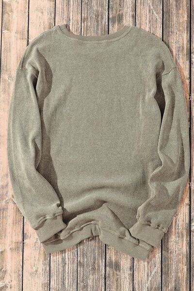 OLGICA | Pailletten Sweatshirt met Ronde Hals en Klaver