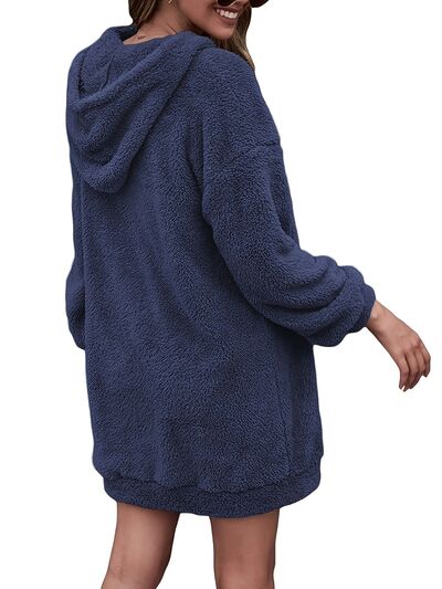 PORTIA | Oversized Hoodie met halflange rits