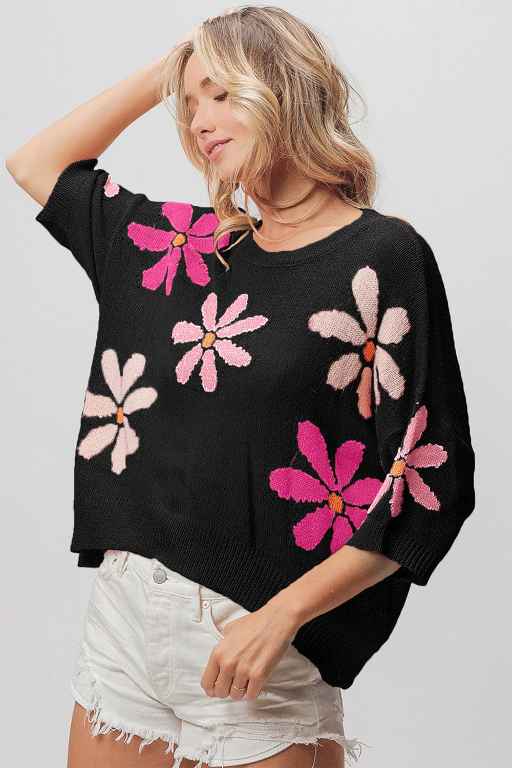 LONDYN | Sweater met bloemenpatroon