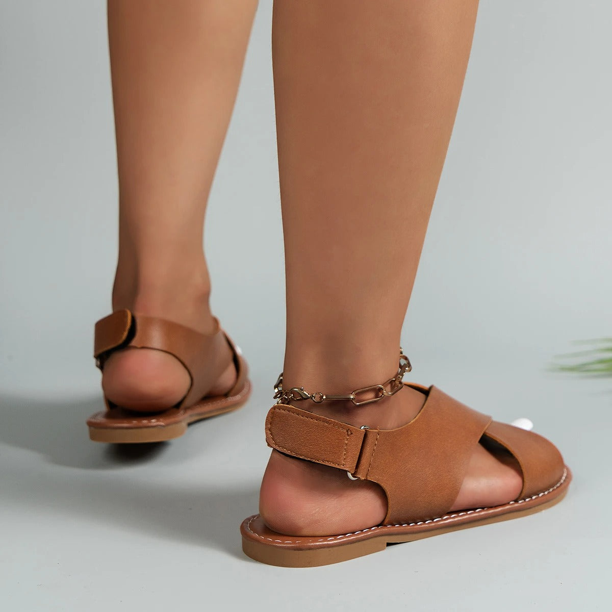 MAEVE | Leren dames sandalen met gesp