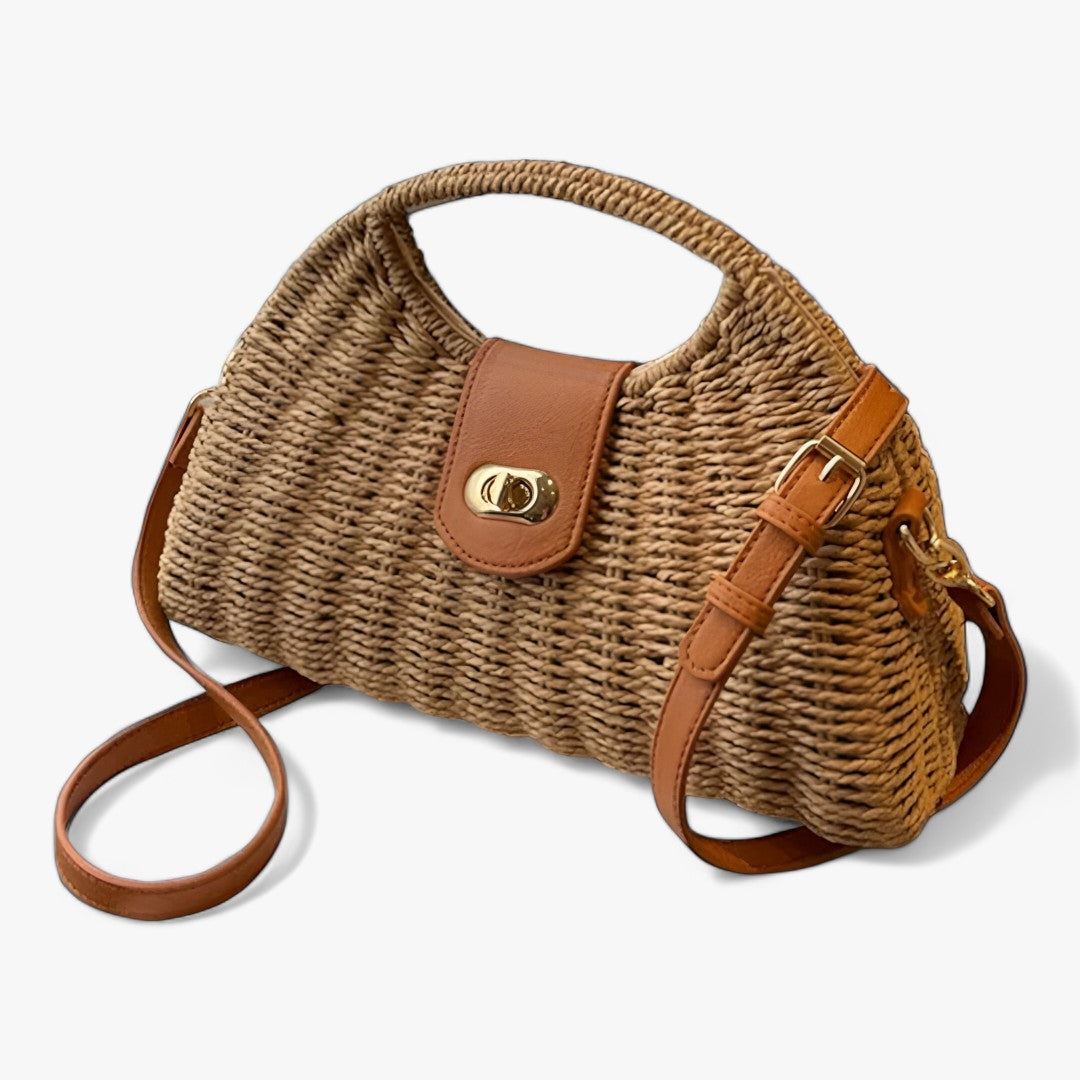 CARRIE | Zomerse Geweven Schelp Crossbodytas